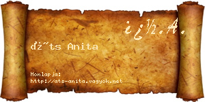 Áts Anita névjegykártya